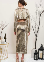 Load image into Gallery viewer, Already Famous Sequin Midi Skirt
