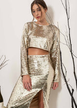 Load image into Gallery viewer, Already Famous Sequin Midi Skirt
