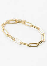 Load image into Gallery viewer, Gold Dipped Paper Clip Bracelet

