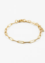 Load image into Gallery viewer, Gold Dipped Small Paper Clip Bracelet
