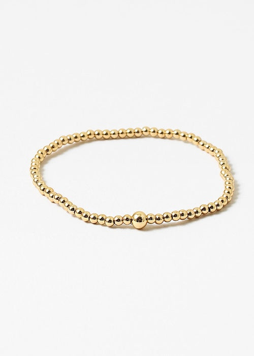 Stainless Steel Small Beaded Bracelet