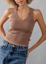 Load image into Gallery viewer, Charlotte Vneck Rib Tank (2 Colors)
