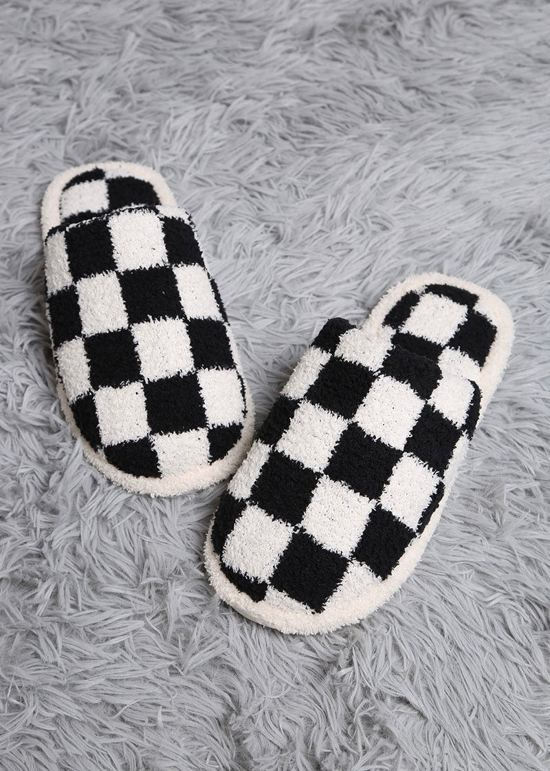 Checkerboard Slippers (3 Colors)