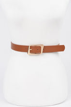 Load image into Gallery viewer, Faux Leather Metal Buckle Belt (2 Colors)
