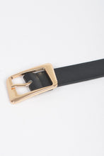 Load image into Gallery viewer, Faux Leather Metal Buckle Belt (2 Colors)
