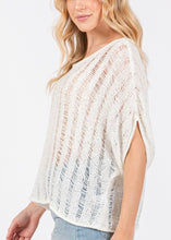 Load image into Gallery viewer, Hampton Ladder Stitch Knit Top
