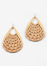 Load image into Gallery viewer, Raffia Tear Drop Earring (2 Colors)

