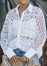 Load image into Gallery viewer, Avery Eyelet Button Down Shirt
