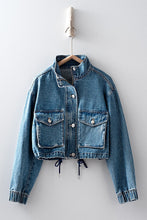 Load image into Gallery viewer, Carla Denim Crop Jacket
