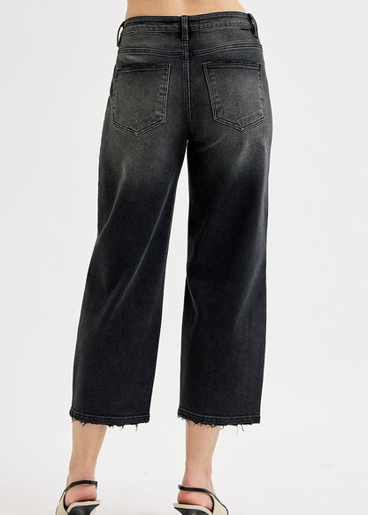 Kelly Mid Rise Crop Relaxed Jean