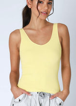 Load image into Gallery viewer, Ribbed Reversible Vneck Tank (4 Colors)
