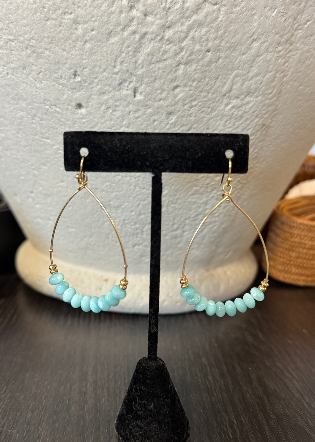 Turquoise Hoop