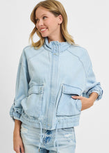 Load image into Gallery viewer, Amara Cargo Pocket Denim Jacket
