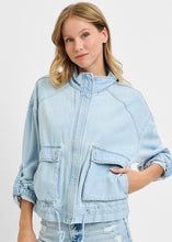 Load image into Gallery viewer, Amara Cargo Pocket Denim Jacket
