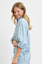 Load image into Gallery viewer, Amara Cargo Pocket Denim Jacket
