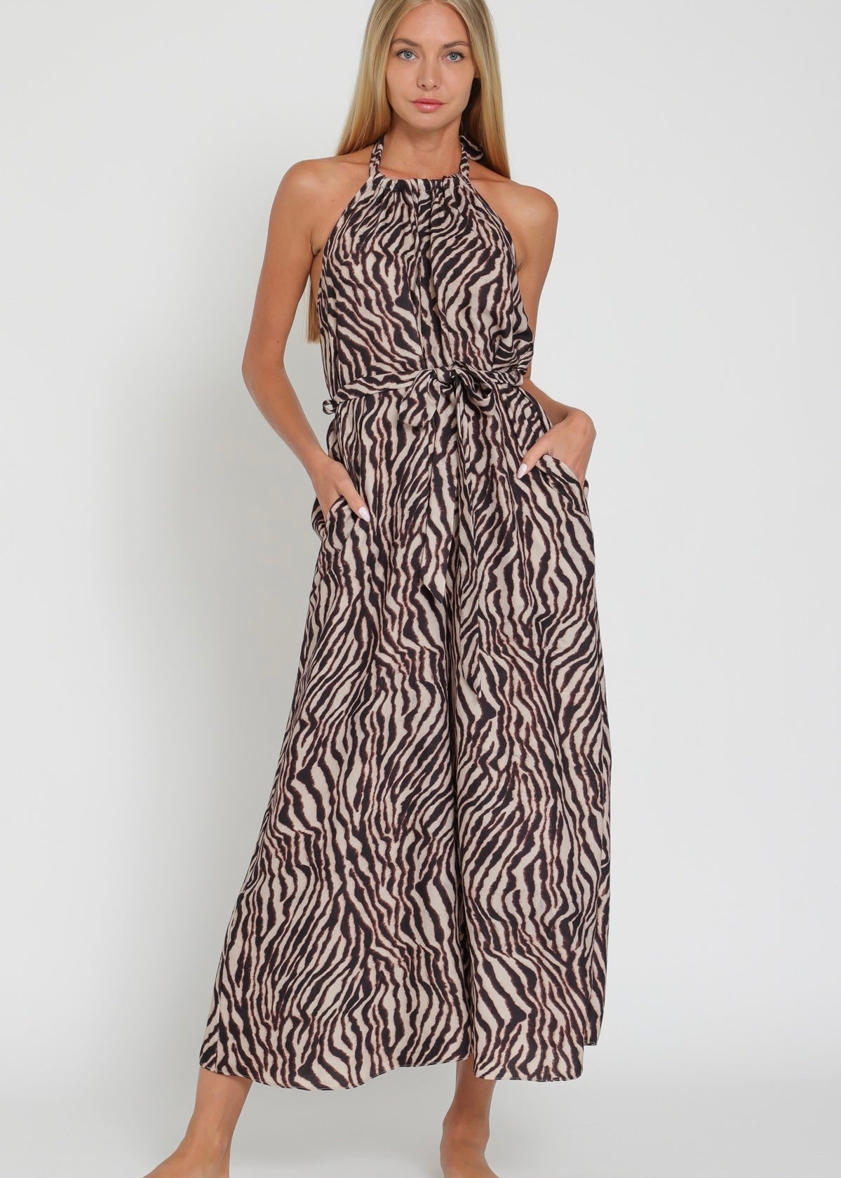 Golden Hour Halter Jumpsuit