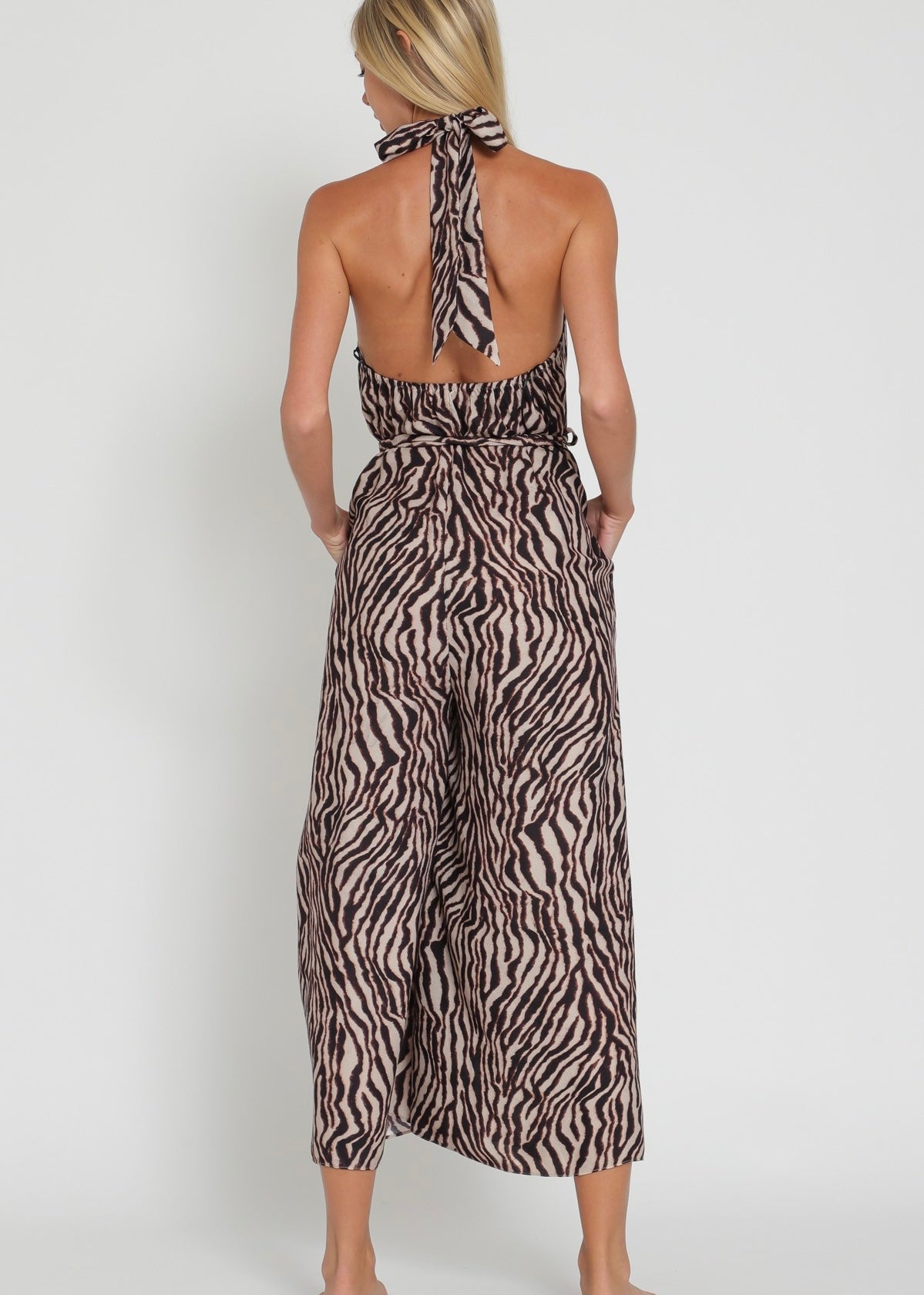 Golden Hour Halter Jumpsuit