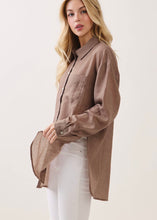 Load image into Gallery viewer, Sheer Button Up Shirt (2 Colors)
