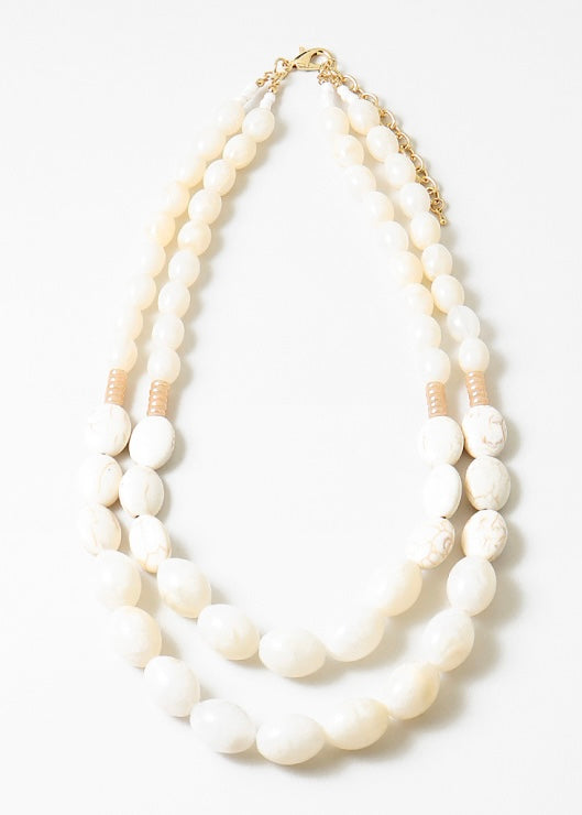 Ivory Coastal Layered Necklace