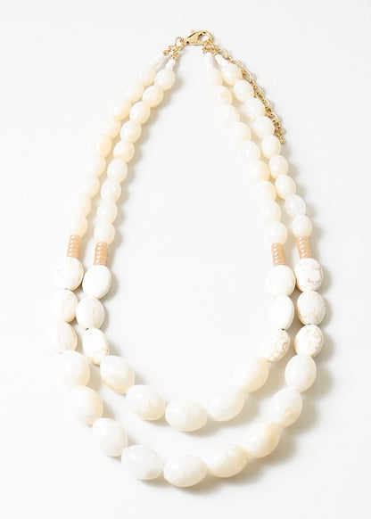 Ivory Coastal Layered Necklace