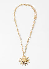 Load image into Gallery viewer, Sunburst Charm Necklace
