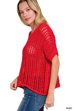 Load image into Gallery viewer, Crochet Dolman Sleeve Sweater (3 Colors)
