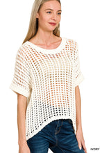 Load image into Gallery viewer, Crochet Dolman Sleeve Sweater (3 Colors)
