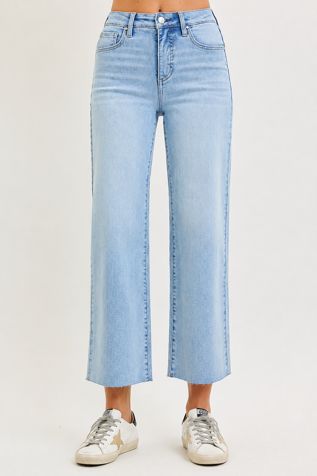 Zara Tummy Control High Rise Crop Jean