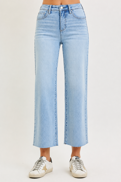 Zara Tummy Control High Rise Crop Jean