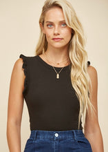 Load image into Gallery viewer, Harper Ribbed Ruffle Bodysuit (2 Colors)
