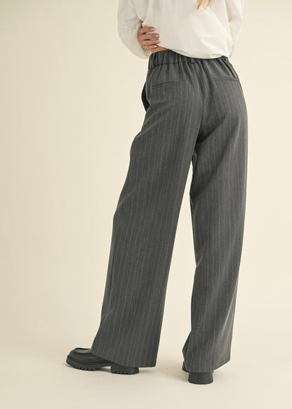 Cher Pinstripe Wide Leg Trouser