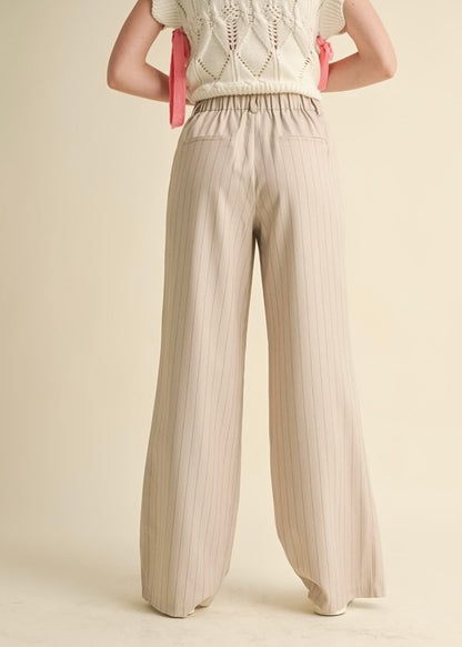 Cher Pinstripe Wide Leg Trouser