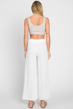 Load image into Gallery viewer, White Linen Wide Leg Pant

