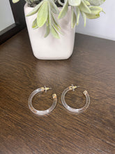 Load image into Gallery viewer, Lucite Hoops
