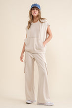 Load image into Gallery viewer, Ready To Go Cotton Terry Cargo Pant Set
