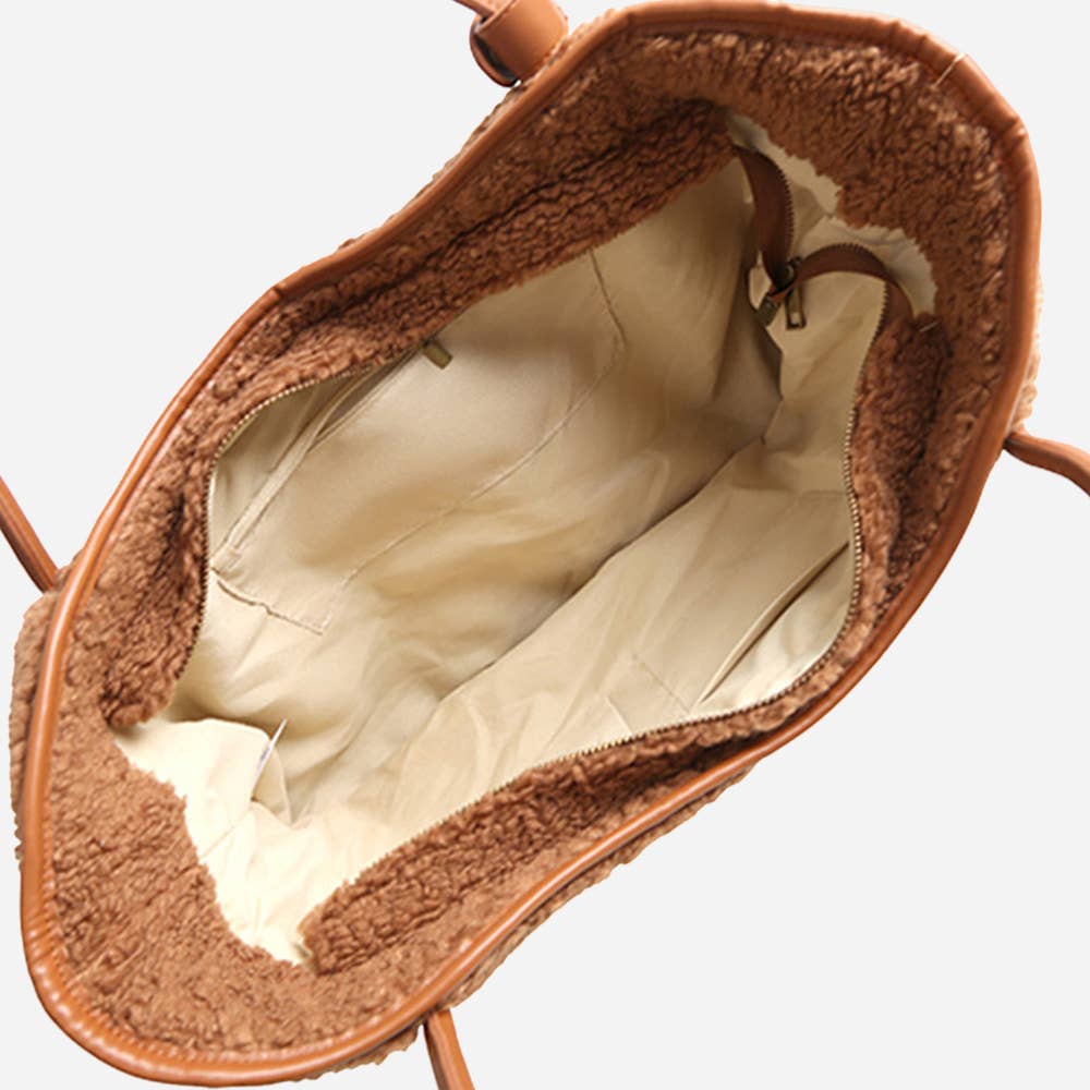 Faux Suede Tote