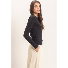 Load image into Gallery viewer, Crew Neck Sweater With Ribbed Hem (2 Colors)
