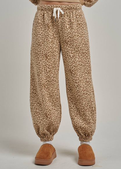 Wild Side Leopard Joggers