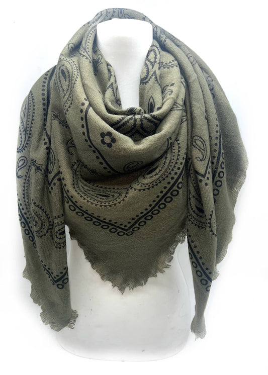 Square Paisley Scarf