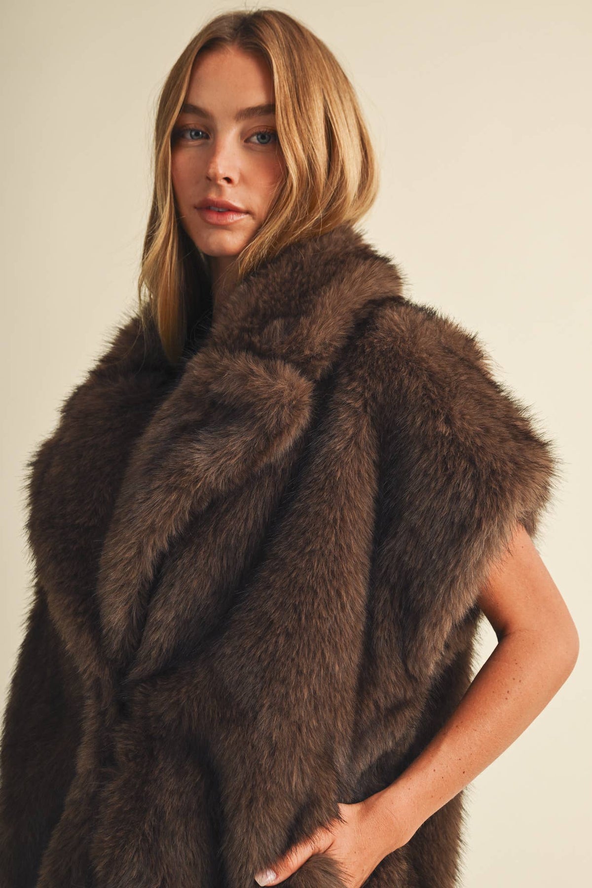 The Lux Faux Fur Vest