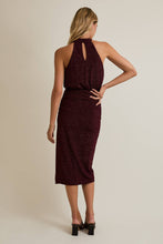 Load image into Gallery viewer, The Vivian Halter Neck Midi Dress
