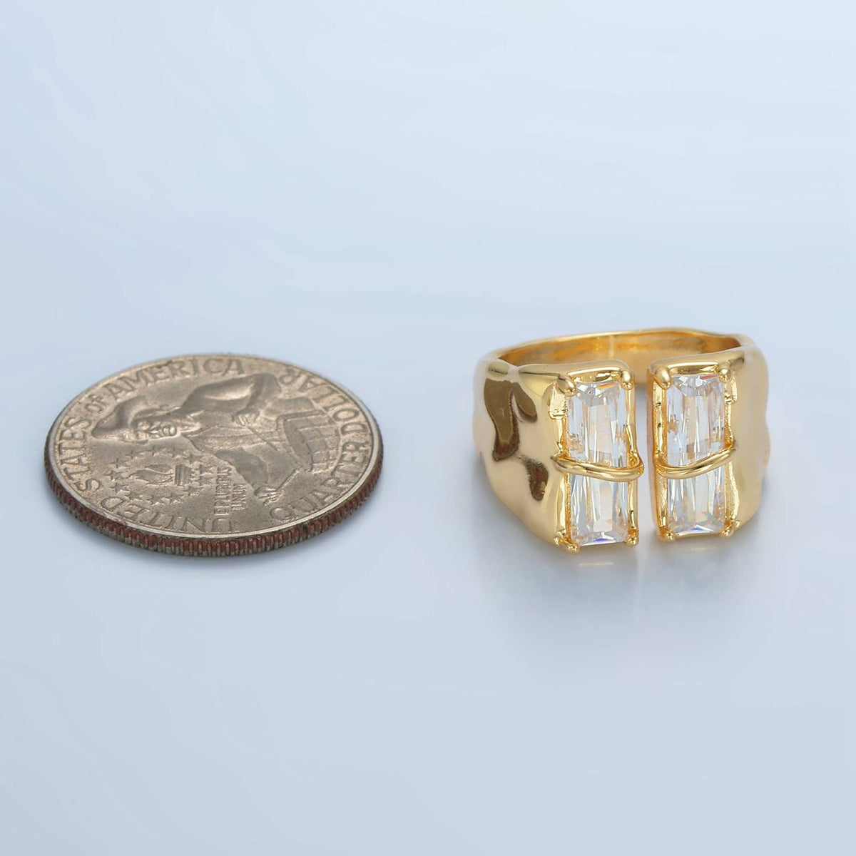 Isla Double Baguette Ring