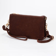 Load image into Gallery viewer, Plain Faux Suede Crossbody Clutch Bag (2Colors)
