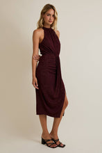 Load image into Gallery viewer, The Vivian Halter Neck Midi Dress
