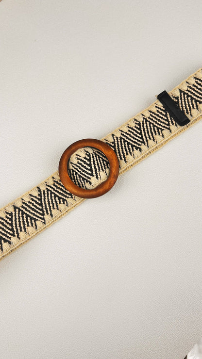 Whipstitch Raffia Belt