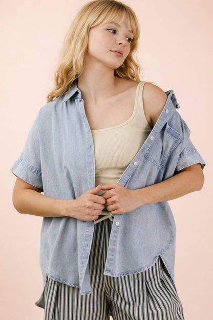 Weekend Chambray Oversized Shirt
