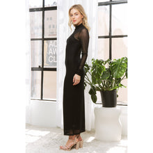 Load image into Gallery viewer, The Brit Mesh Maxi Dress

