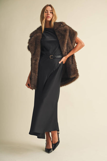 The Lux Faux Fur Vest