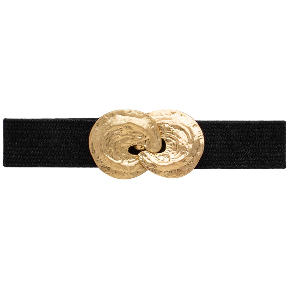 Metallic Design Buckle Belt