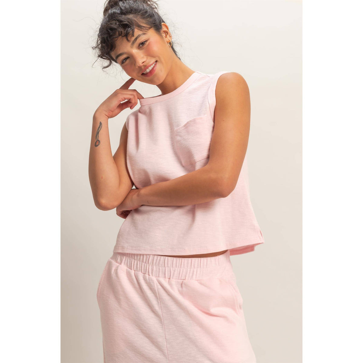 Pocket Cotton Tank (5 Colors)